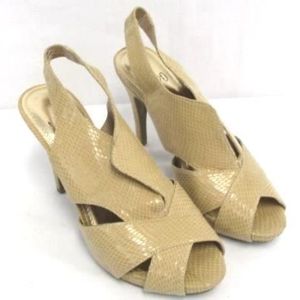 Impo Hannah Peep Toe Slingback Sandals Heel